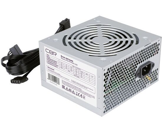  Блок питания CBR PSU-ATX400-12EC ATX, 400W, 20+4pin/1*4pin/1*IDE/2*SATA, 12cm fan 