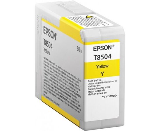  Картридж Epson C13T850400 T850 SC-P800 Yellow T850400 UltraChrome HD ink 80ml 