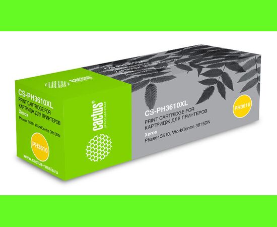  Картридж лазерный Cactus CS-PH3610XL 106R02732 черный (25300стр.) для Xerox Ph 3610/WC 3615DN 