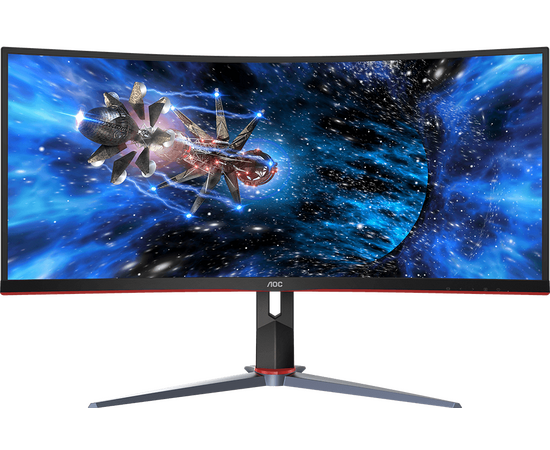  Монитор AOC CU34G2X Black-Red 