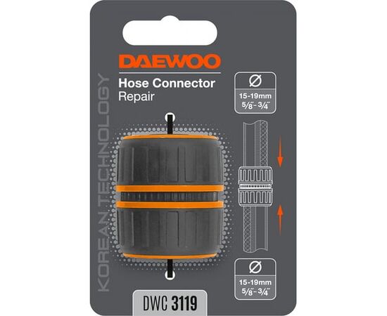  Муфта ремонтная для шланга DAEWOO DWC 3119 15-19мм 5/8"-3/4" 