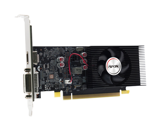  Видеокарта Afox GT1030 4GB (AF1030-4096D4L7) GDDR4 64bit DVI HDMI 1Fan LP RTL 